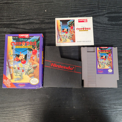 Chip 'N Dale: Rescue Rangers for Nintendo NES Complete In Box CIB Great Shape