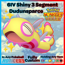 ✨ Shiny Dudunsparce 3 Segment Form 6IV ✨ Pokemon Scarlet & Violet 🚀Fast🚀