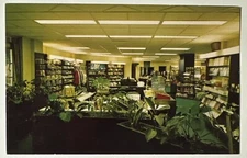 Interior of Book Store Ripon College Wisconsin WI Vintage Postcard