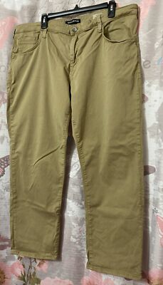 MAVI Matt Jeans Mens 41x28.5 Khaki Relaxed Straight Leg Cotton Blend 5 Pocket