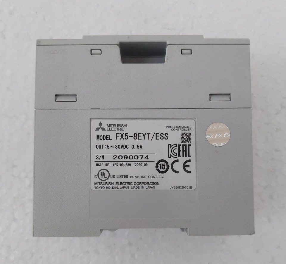 NEW MITSUBISHI FX5-8EYT/ESS PROGRAMMABLE CONTROLLER SN 2090074 FX58EYTESS JAPAN - Image 2 of 4