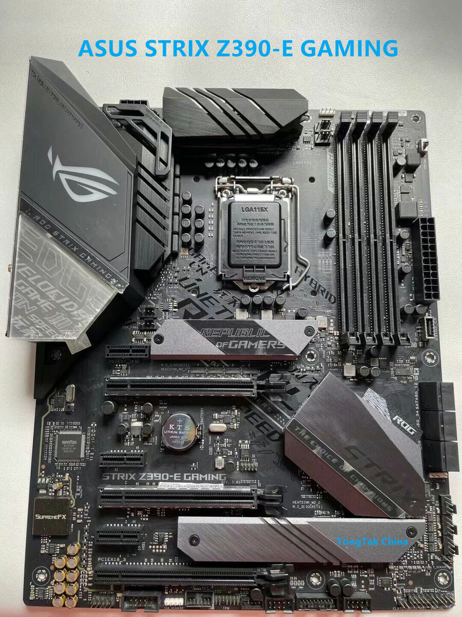 ASUS Desktop Motherboard ROG STRIX Z390-E GAMING LGA 1151 ASUS Desktop Motherboard ROG STRIX Z390-E GAMING LGA 1151