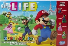 The Game of Life Super Mario Edition Board Game Family Fun 2-4 Players
