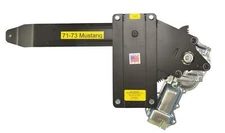 1971-1973 Ford Mustang Front Doors Power Window Kit with Black Switches for Door