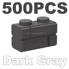 500X Light Bluish Gray Brick 1x2 w/ Embossed Bricks / Masonry Profile #98283