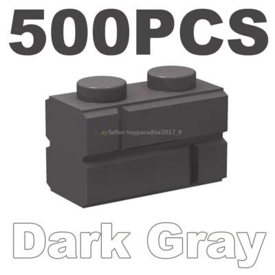 #ad #ad 500X Light Bluish Gray Brick 1x2 w Embossed Bricks Masonry Profile #98283 $24.49