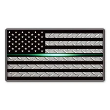 Large Thin Green Line (Laser) Flag  Magnet