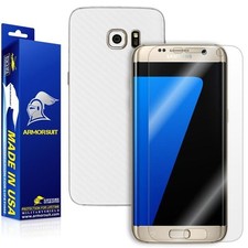 ArmorSuit-Samsung Galaxy S7 Edge Screen White Carbon Fiber Skin Protector USA
