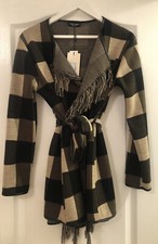 James Lakeland Italian Fringe Belted Cardi (new With Tags).
