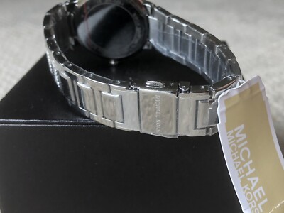 ✨希少✨未開封✨M('31独) Michael Kors Gabbi Glitz Crystals Pave 36mm Silver Steel
