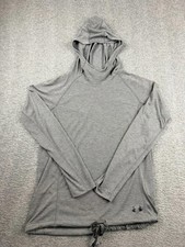 Under Armour Women s S Small Gray Long Sleeve Pullover Hoodie Athletic Top