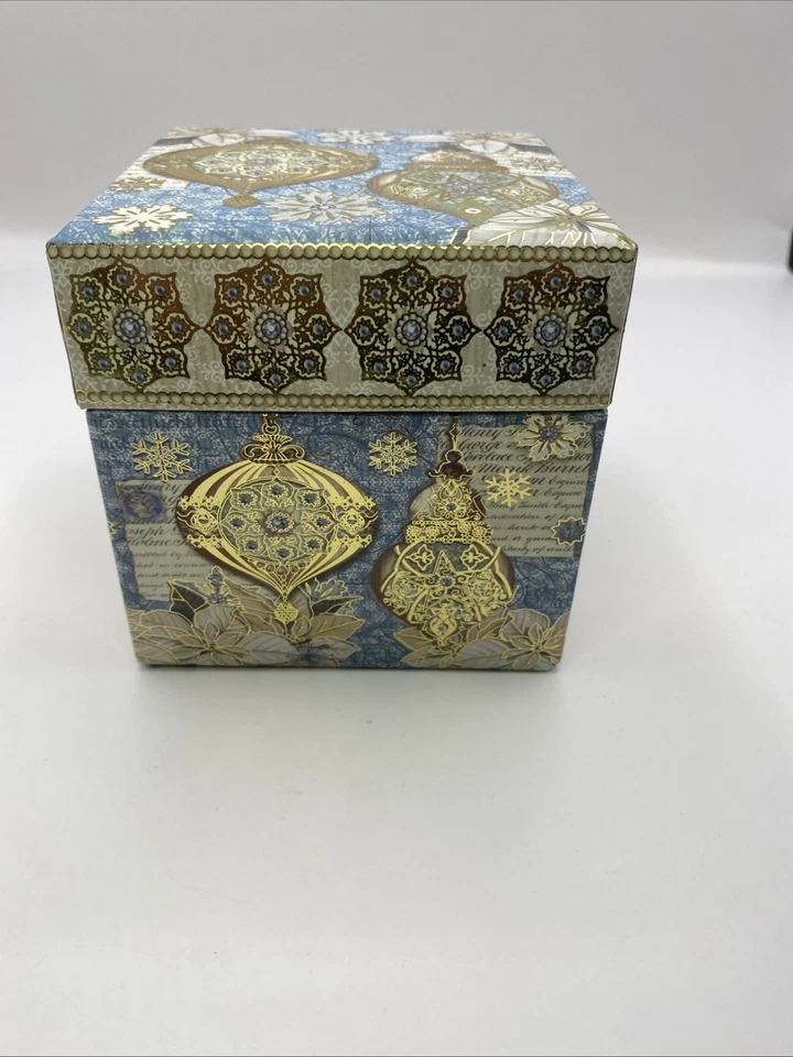 Punch Studio Decorative Keepsake Square Gift Box Christmas Ornaments 94888 - Image 3 of 4