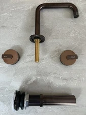 Graff G-11511-R1B1G-L1PRB-BRB Brushed Tuscan Bronze PVD Widespread Lavatory Fau 