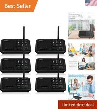 Reliable Wireless Intercom System - 10 Channel, 5280 ft Range for Home & Office