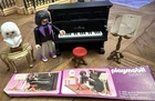 PLAYMOBIL Vintage Piano Set 1990 with Pianist Figure, Stool and Music Stand