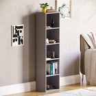 SALE 5 Tier Cube Bookcase Display Cabinet Unit Modern Furniture Grey