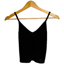 Source Unknown velvet mesh camisole top y2k clubwearw