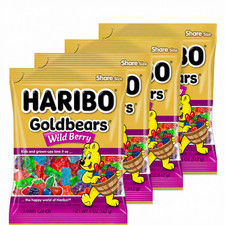 Haribo Goldbears Wild Berry, 4 PACK, 5 oz, Share Size, 5.00 oz