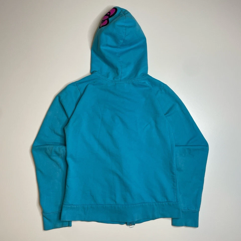 Винтажная куртка с капюшоном Y2K Hello Kitty Sanrio Music Beat L бант РЕДКАЯ - Изображение 3 из 4