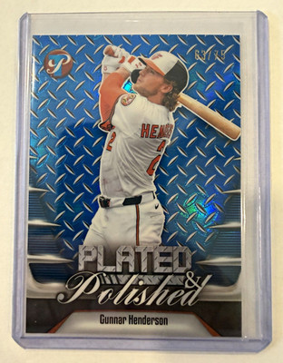 2026 Topps Pristine Plated & Polished Gunnar Henderson Blue Refractor /75 #PP-23