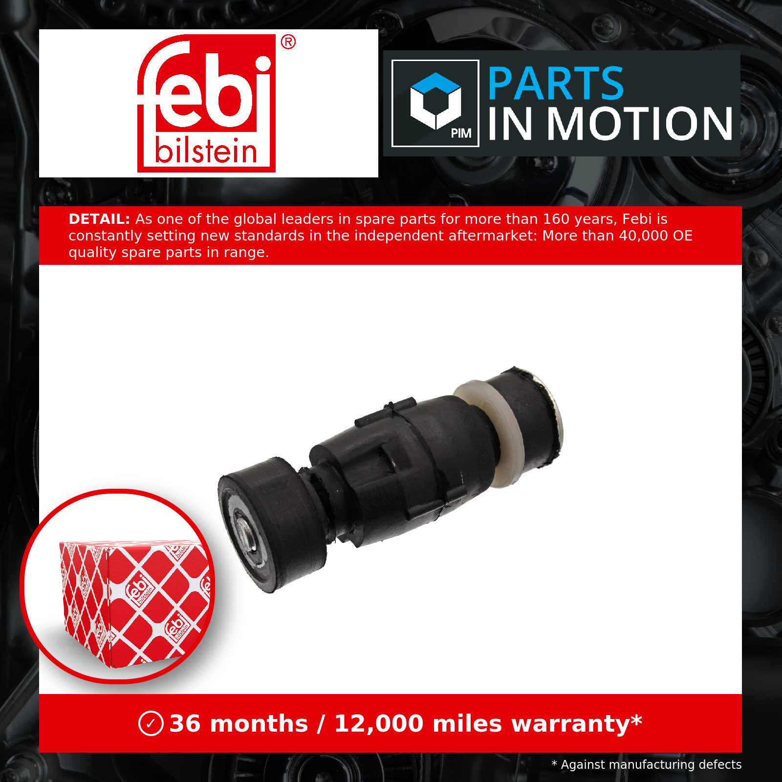 Anti Roll Bar Bush Front 27447 Febi Suspension 6001547138 5461600Q0G 8200277960 - Image 3