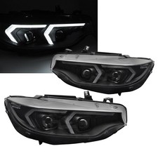 Xenon Scheinwerfer Set in schwarz für BMW 4er F32/F33 2013-2017 mit LED-DRL