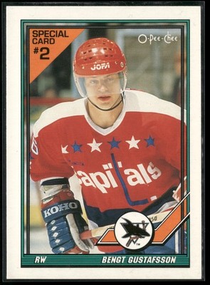 1991-92 O-Pee-Chee #2S Bengt Gustafsson Pee-Chee - Sharks & Russians Inserts