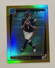 2021 Donruss Justin Fields Gold Press Proof Premium Rated Rookie #253 RC Bears💥