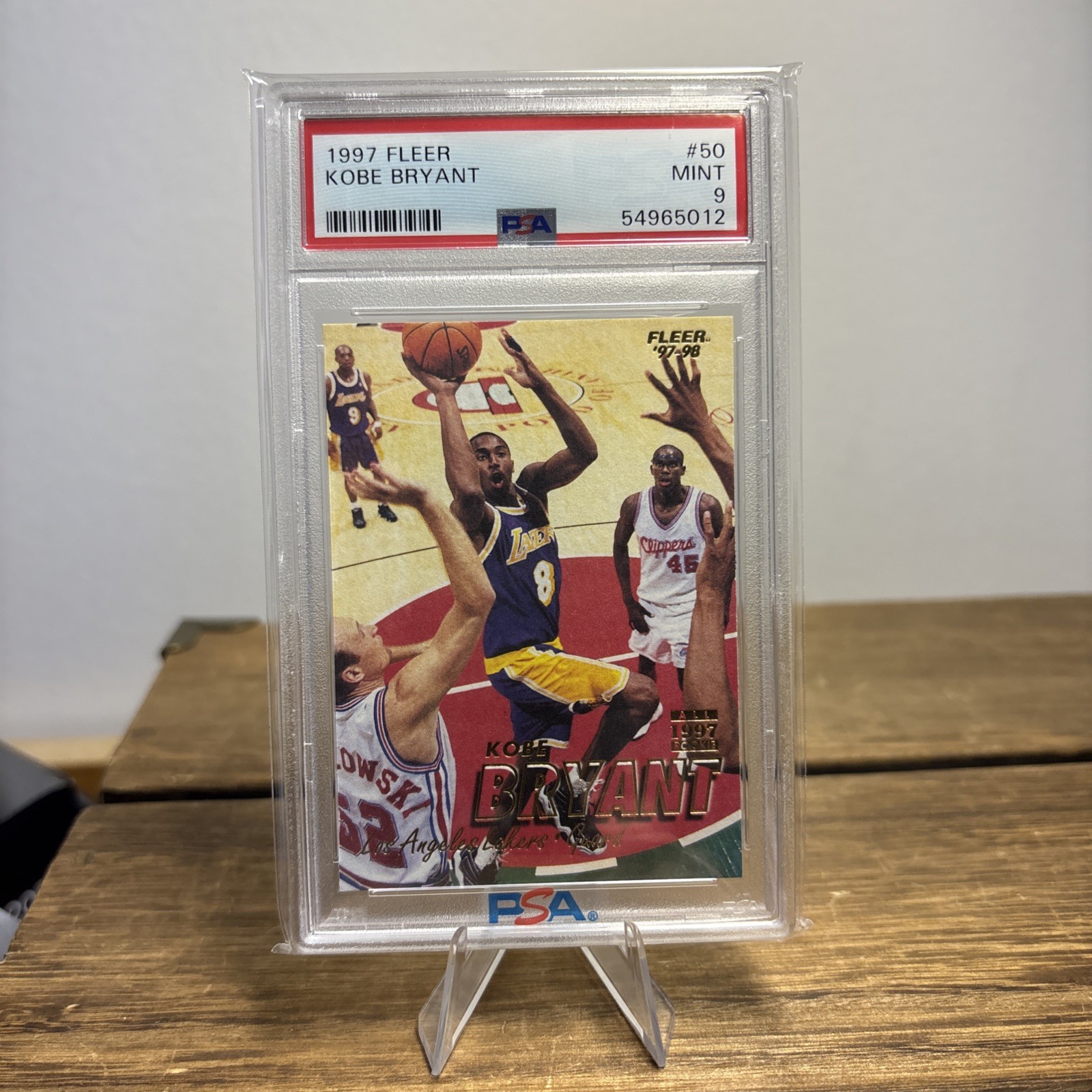 1997 Fleer Kobe Bryant PSA 9 #50