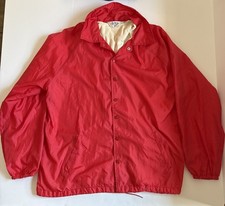 Vintage Action Size Medium Red Windbreaker Jacket Made In The USA