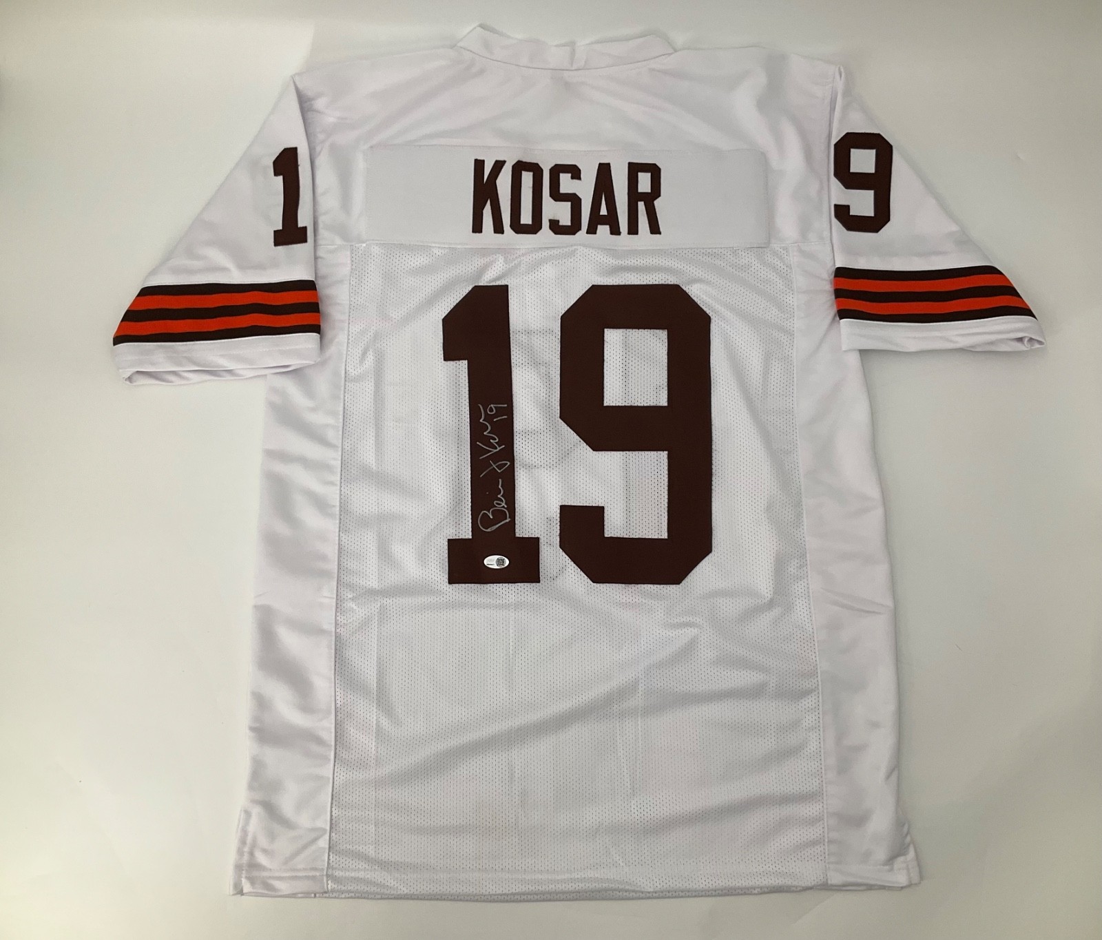 Bernie Kosar Autographed Signed Cleveland Browns CUSTOM STITCHED JERSEY JSA WITNESS COA 