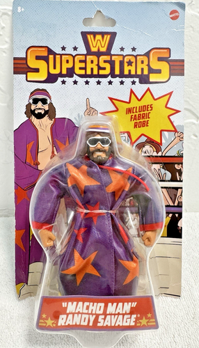 Figurine WWE Superstars Series 4-Macho Man Randy Savage avec robe en tissu-Mattel 2022