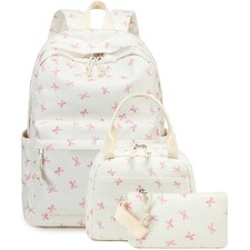 Girls School Backpack Set with Lunch Box Pencil Case Ages 6 12