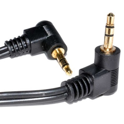 1m 3.5mm Dual Rechtwinklig Stecker Klinke auf Klinke Stereo Audio Kabel Trs 3.5