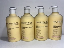 4- New Hairitage S.O.S. Deep Moisture + Restore Shampoo, 13 Oz Each 