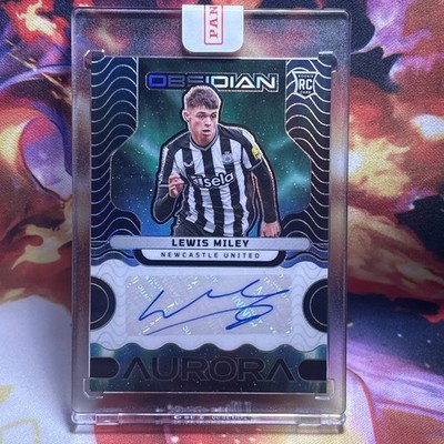 2023-24 Panini Obsidian  Aurora  Newcastle RC Lewis Miley Auto /125 Sealed