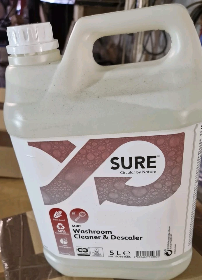 Sure Diversey Concentrate Washroom Cleaner and Descaler 5 L.