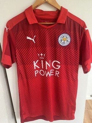 Leicester CIty 2016-7 Away Shirt Red Size M Puma
