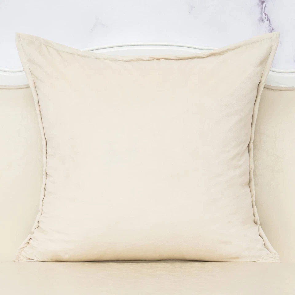 Funda Cojín Pata de Gallo 20 x 20 Pulgadas Marrón Claro Blanco Oscuro Lujo... Foto 2 de 4