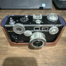 Argus C3 "Brick" Vintage Rangefinder 35mm Camera w/ Leather Case Untested