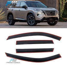 For 2021-2026 Nissan Rogue In-channel Window Visors Acrylic Rain Deflectors 4pcs