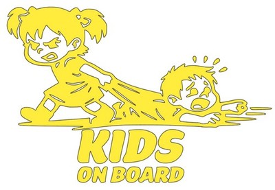 Kinder an Bord Aufkleber Sticker Wählen Sie Ihre Größe und Farbe Auto Van Decal Sticker