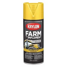 Krylon K01934008 Spray Paint, John Deere Yellow, High-Gloss, Solvent, 12 Oz