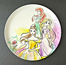 Disney Princess Plate Belle Rapunzel Ariel 9.75" Zak Melamine 2010