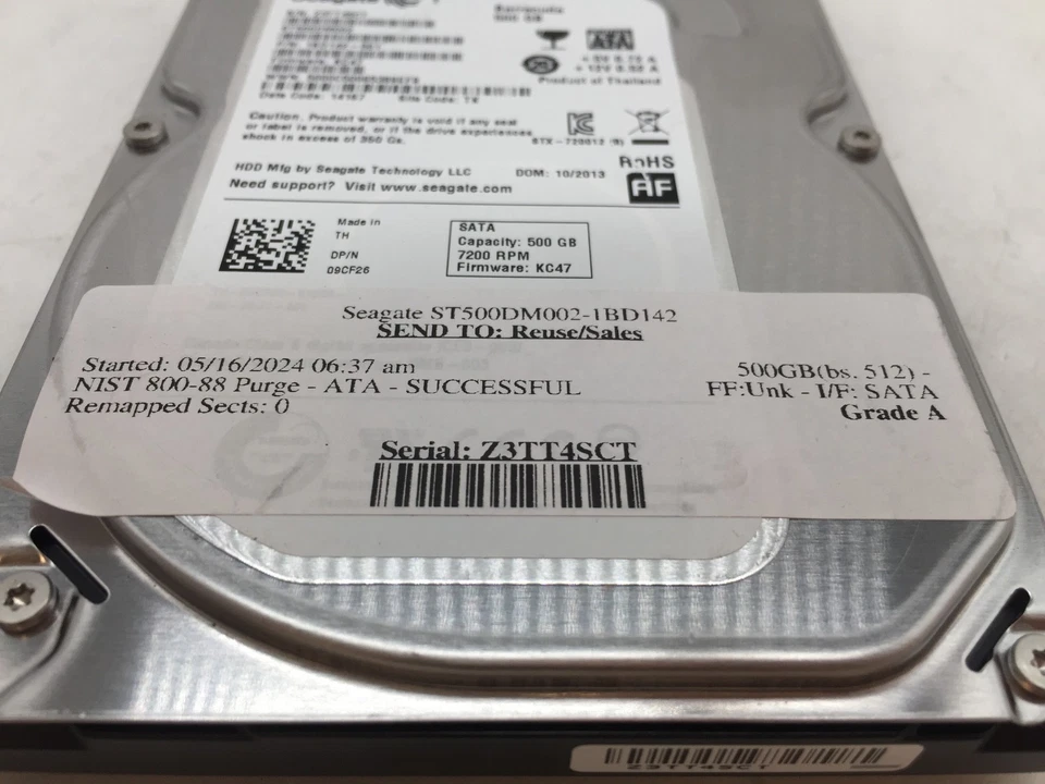 Seagate 500GB SATA 3.5" ST500DM002 Hard Drive GRADE A FREE S/H - Image 4 of 4