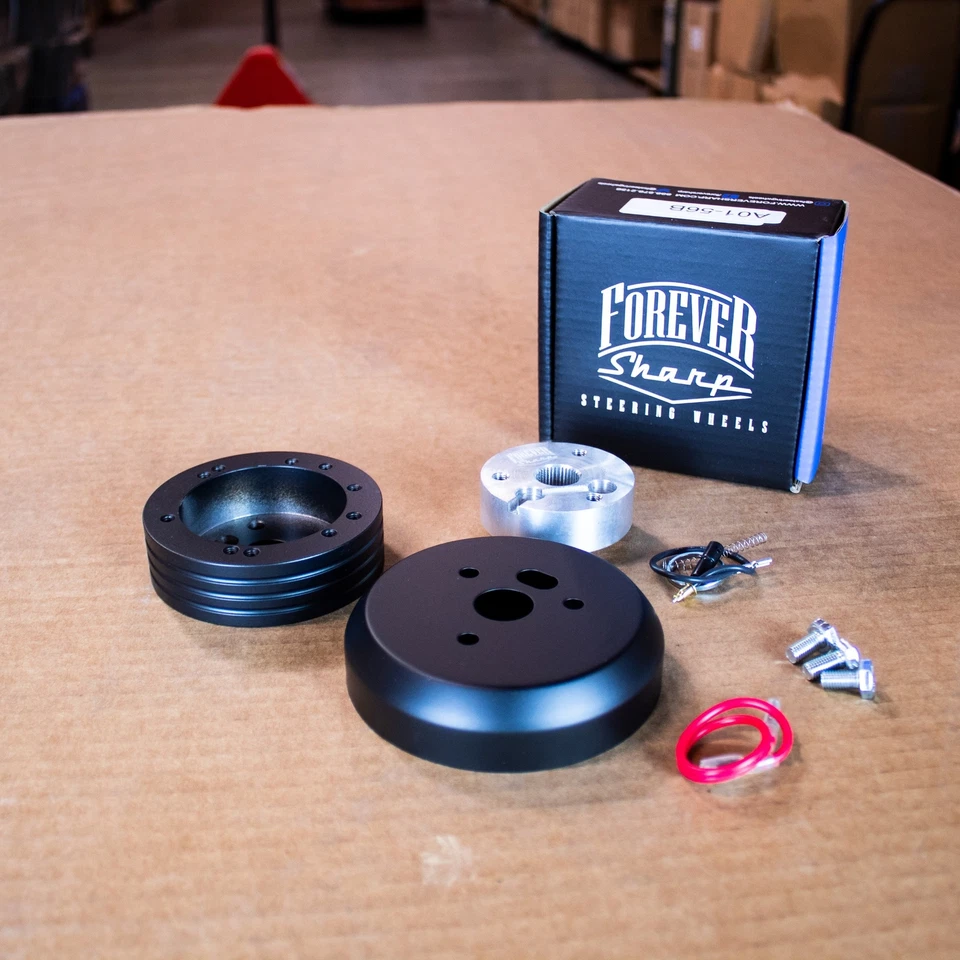 5 & 6 Hole Steering Wheel Black Hub Adapter ( Flaming River, Ididit, GM, Chevy) - Image 2 of 3