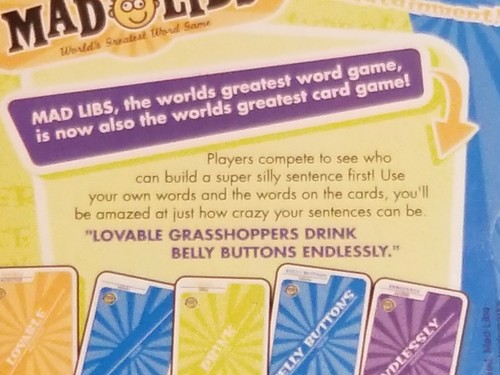 Mad Libs Card Game Penguin Putnam Games Family Fun Night 2-6 players ages 8 & up - Picture 3 of 6