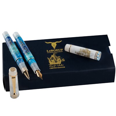 New  LeBOEUF Christopher Columbus Limited Editin Fountain Pen F or M or B  nib