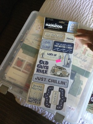 Creative Imaginations Chipboard ~Old Guys Rule~ Got A Bite Enjoying The Outdoors