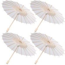 1PC DIY Painting Umbrella White Parasol DIY Painting Umbrella Paper Umbrella New